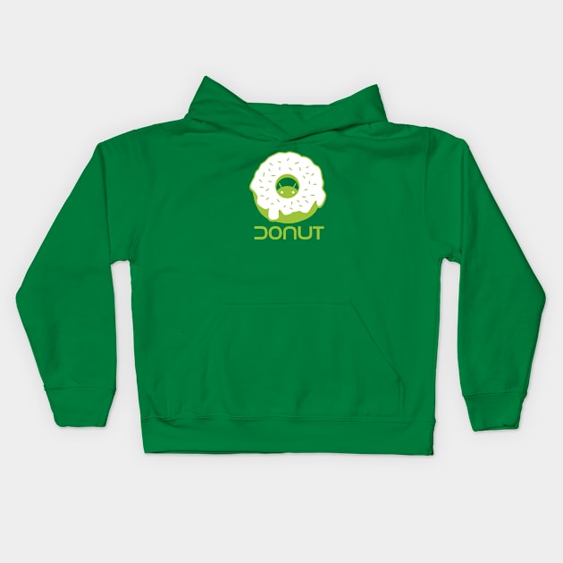 Droid Donut 2 Kids Hoodie by hardwear